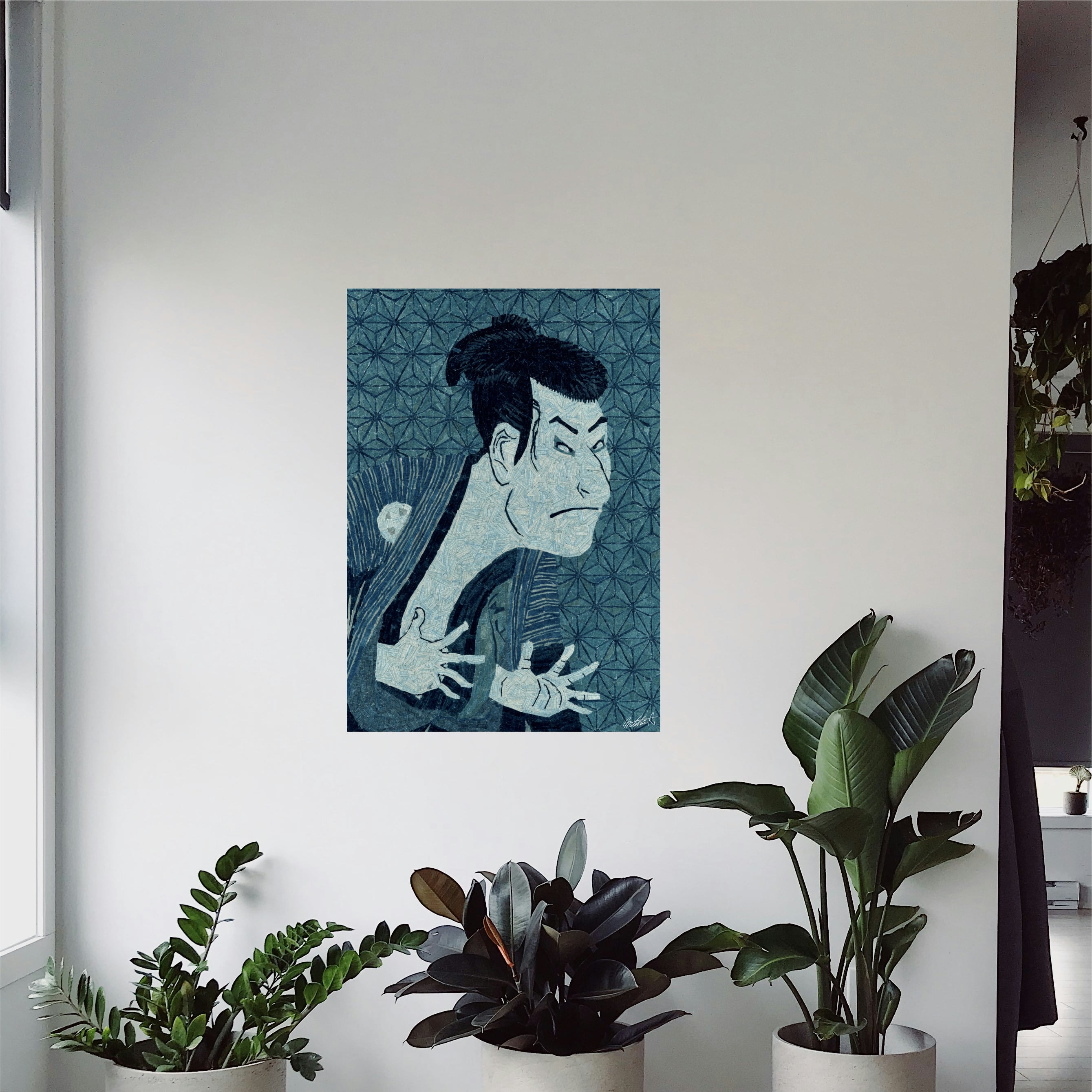 レア特大一点物notorious bigペイントアート Biggie Small