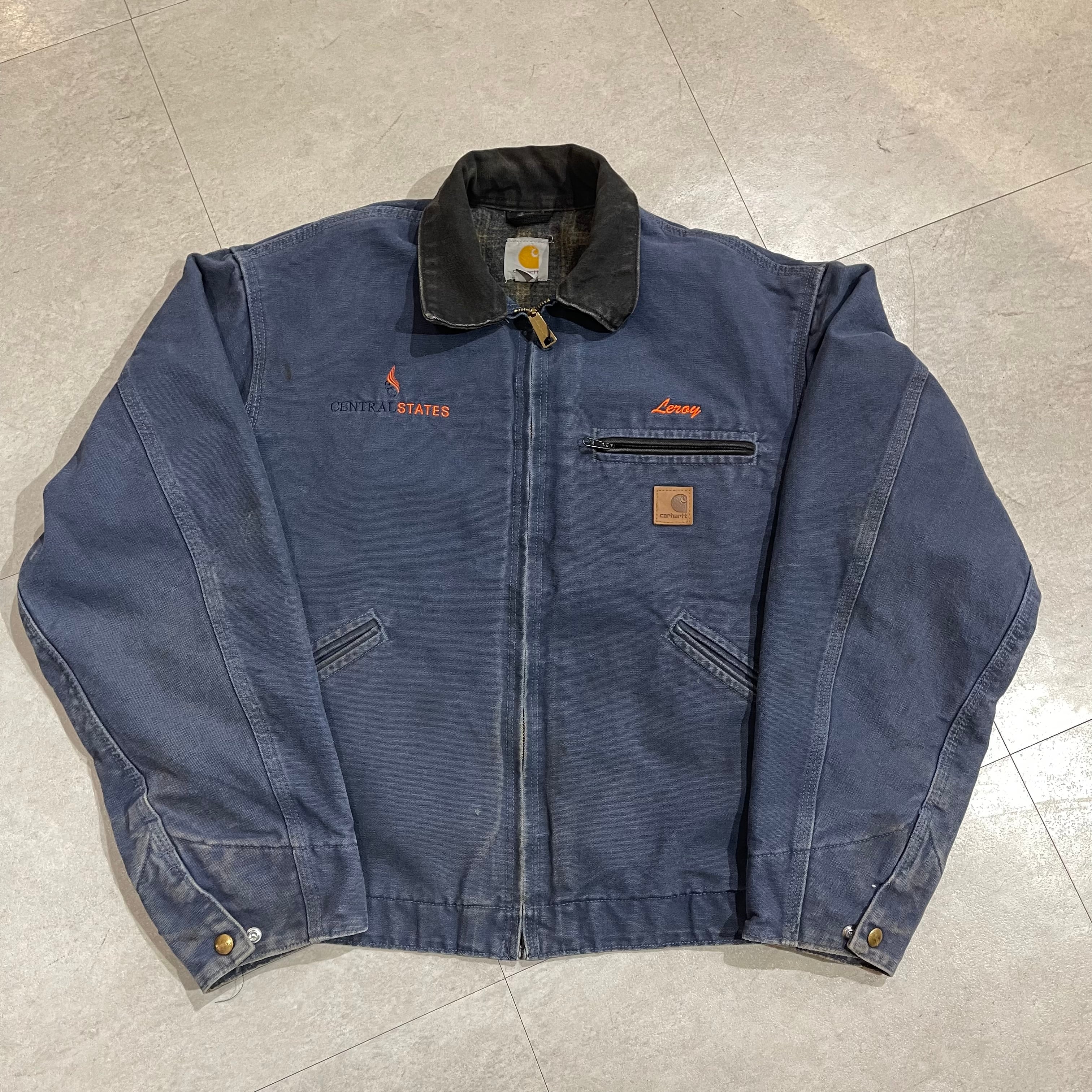 carhartt デトロイトジャケット (ペトロール)  M ネイビー グレー