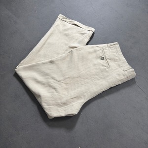 LINEN COTTON trousers W36L30 古着