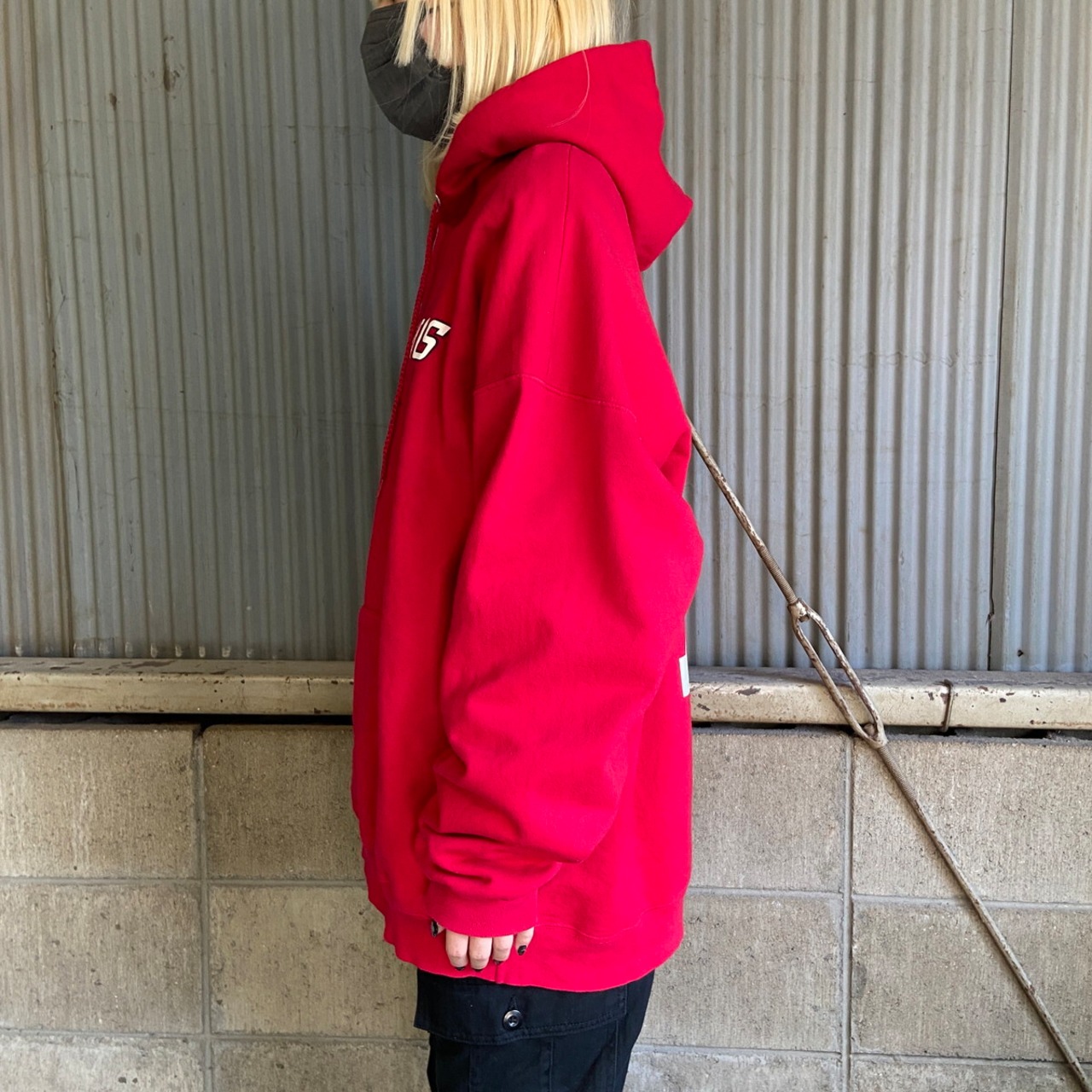 90年代 ST.JOHNS REDWINGS カレッジチームロゴ スウェットパーカー 