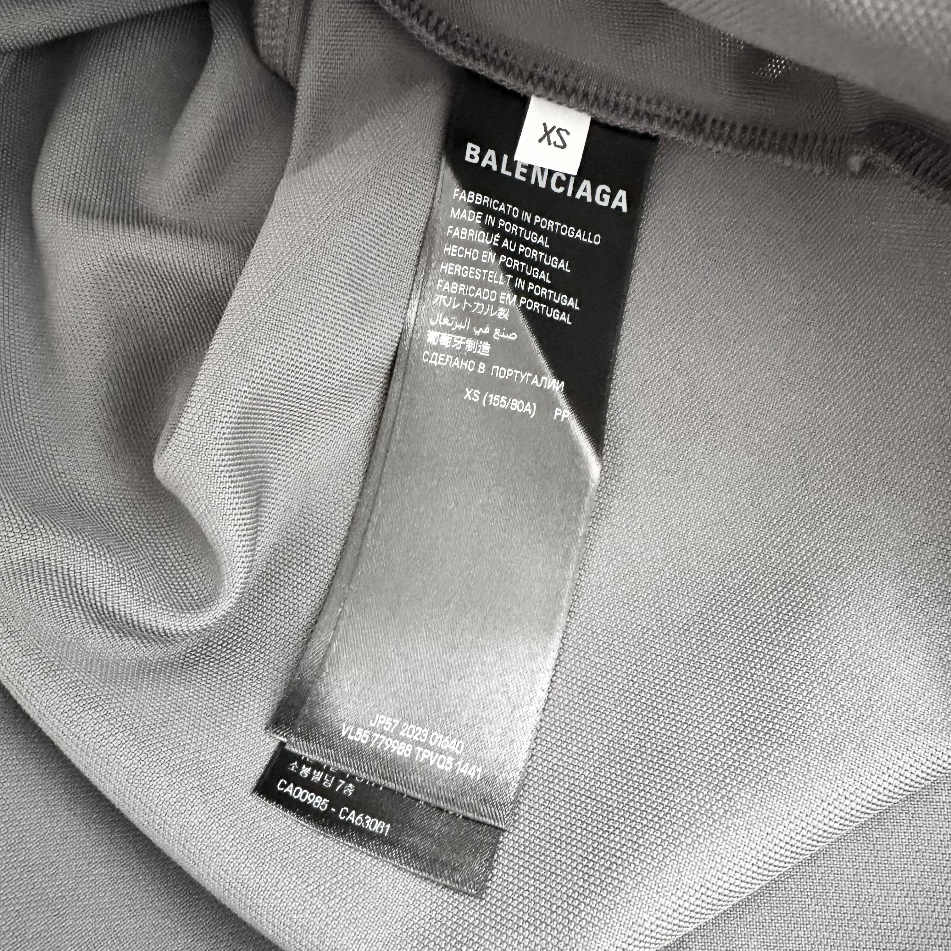 BALENCIAGA 3B Sports Icon Ski Long Sleeve T-Shirt Gray XS | BRAND