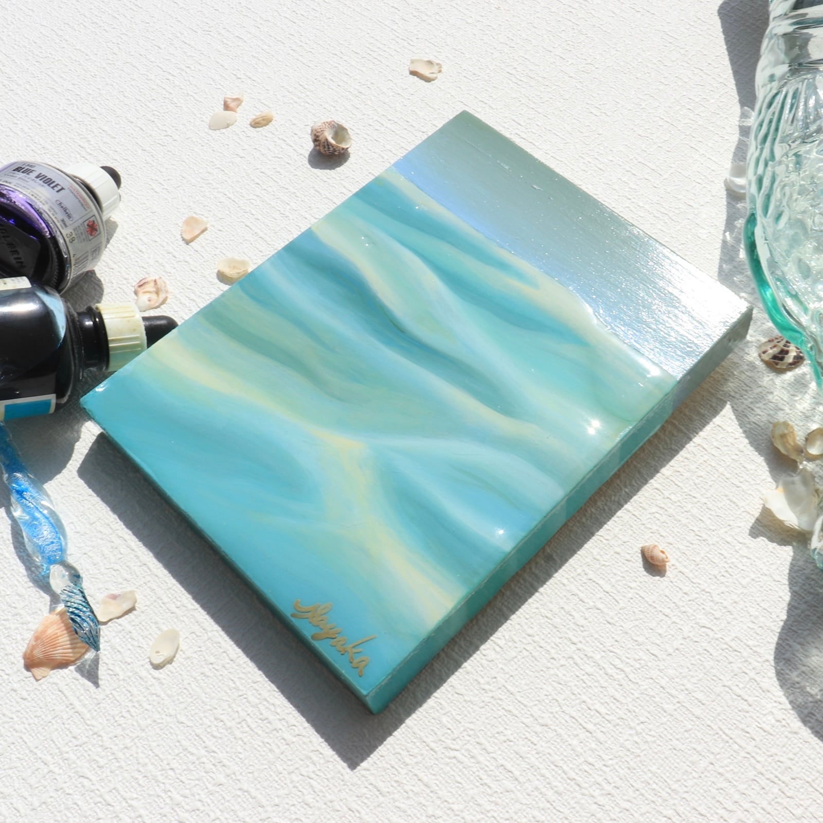 絵画】水面の綾 「一瞬の永遠」 | Sayaka