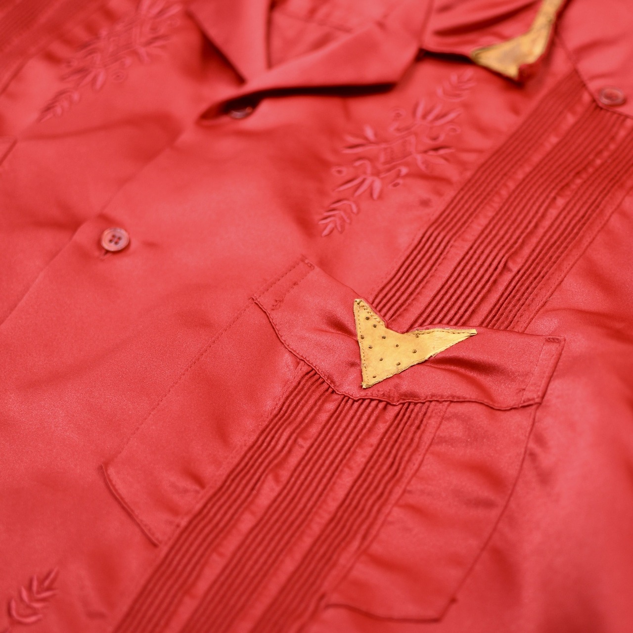 satin design cuba shirt