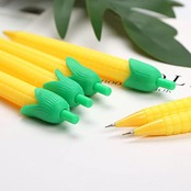 しゃーぺん0.5シャーペン 0.5 にんじん型コーン型シャーペン 6点セットかわいい文房具セット 女の子おもしろ文房具サボテン ペン 学生用誕生日プレゼント学生 文房具 学校賞 ギフト事務用品