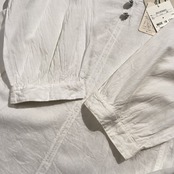 タグ付き 未使用品 0/70St ゼロセッタンタ スキッパー シャツ 44/ホワイト/イタリア製/Mademoiselle NON NON マドモアゼルノンノン