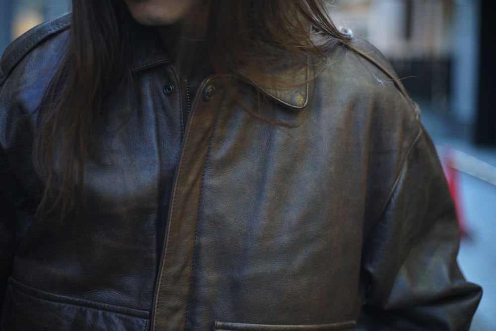 WILSONS] Vintage A-2 Style Leather Jacket [1990s-] Vintage Type A