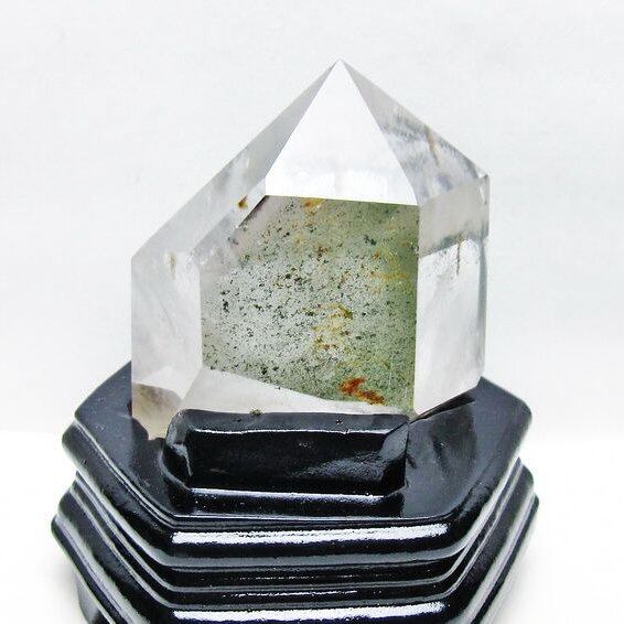 1.1Kg グリーンファントム 六角柱 台座付属 一点物 152-3913