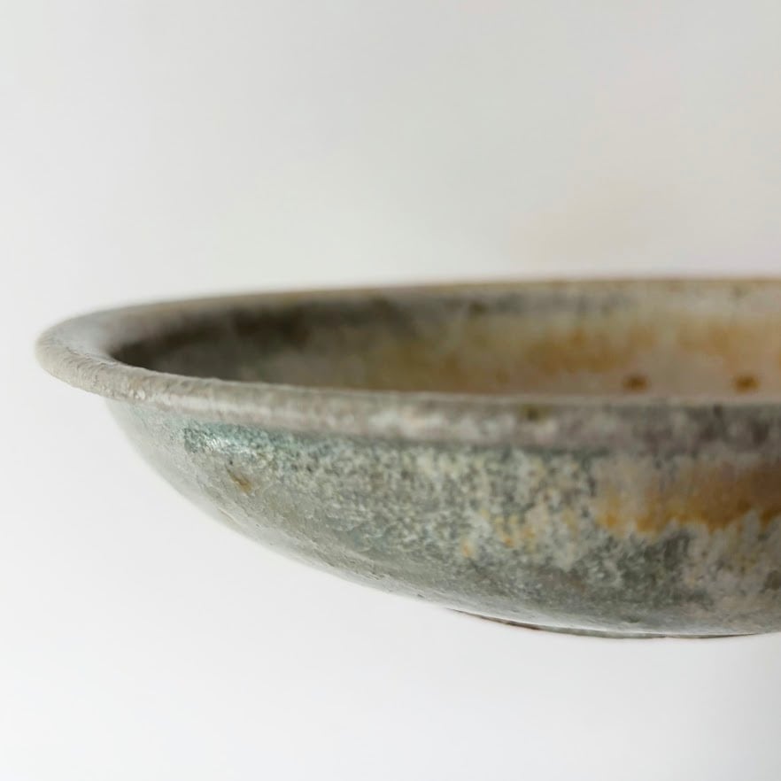 八木橋昇　21.5センチプレート 八木橋昇 古灰釉 7寸ドラ鉢 | WOLK