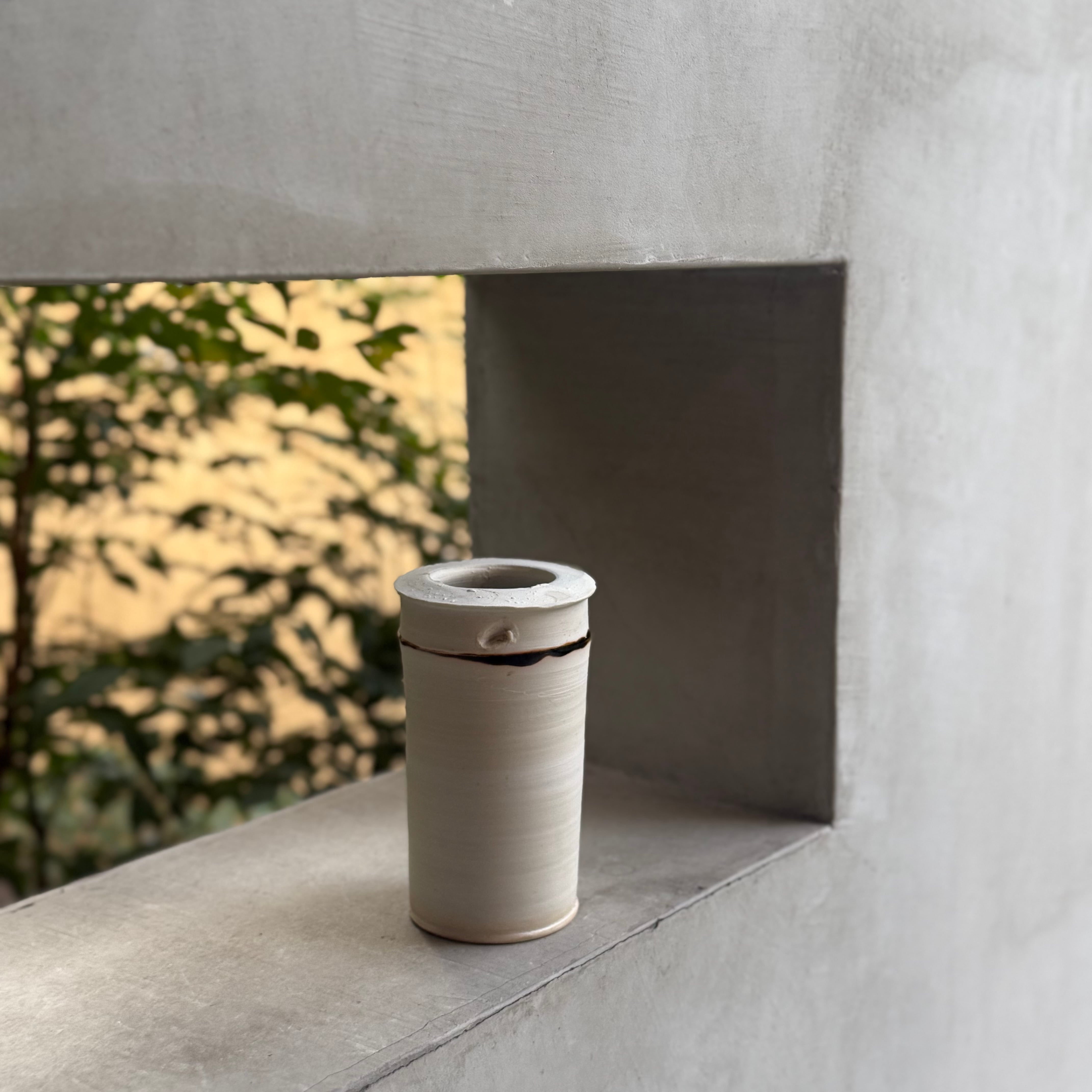 清水善行 釉着花入 | gallery 一白