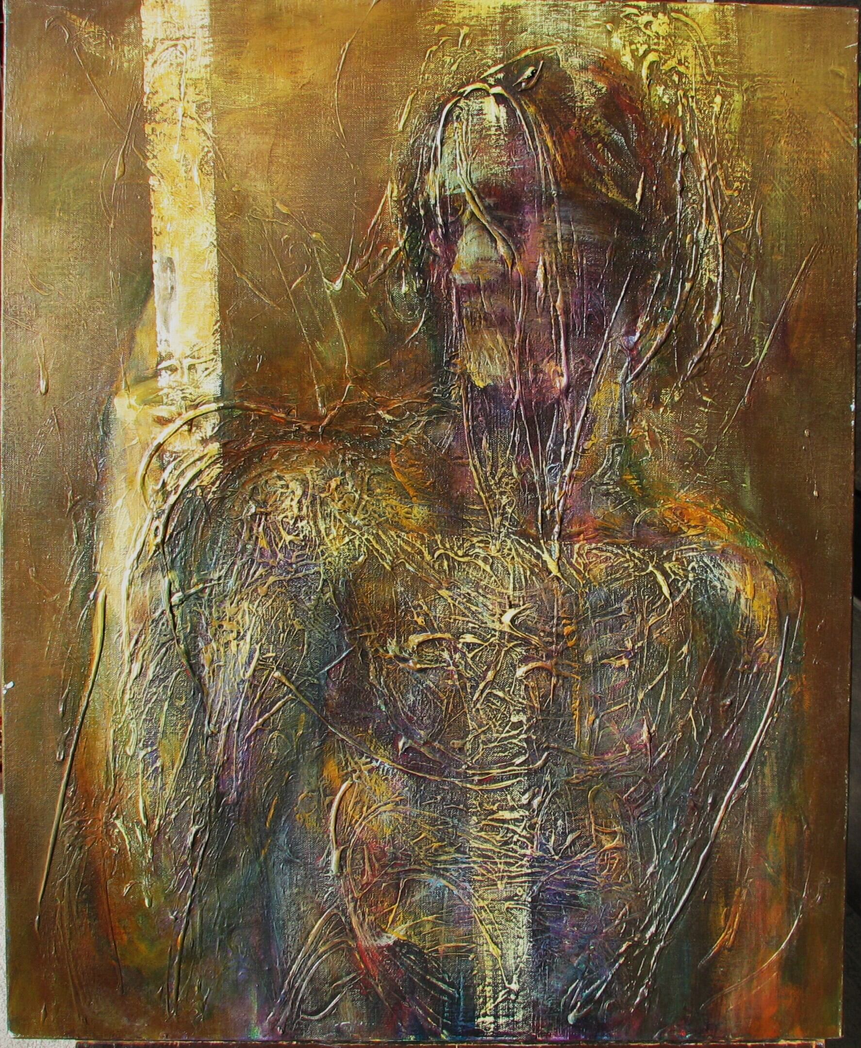 大澤哲郎「untitled」to-441 F15アクリル 初期作 70年から80年代の素描