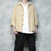 design linen coverall beige