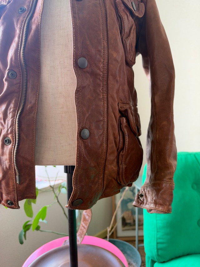 beautiful people Leather Safari Jacket