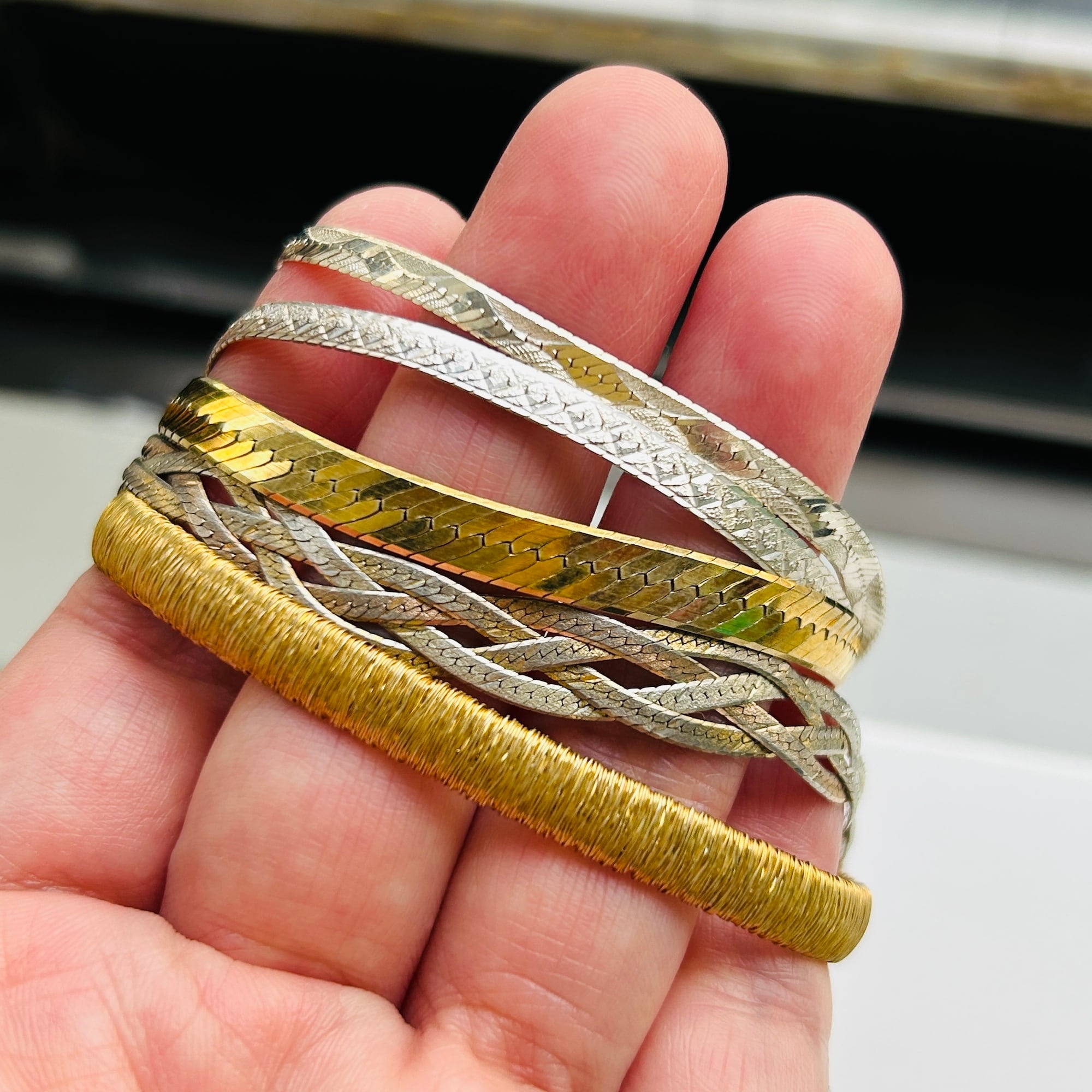 ボックス vintage Italy ヘリンボーンチェーンブレスレット 【公式 925 ヘリンボーンチェーンブレスレット ボックス vintage Italy 925 アクセサリー