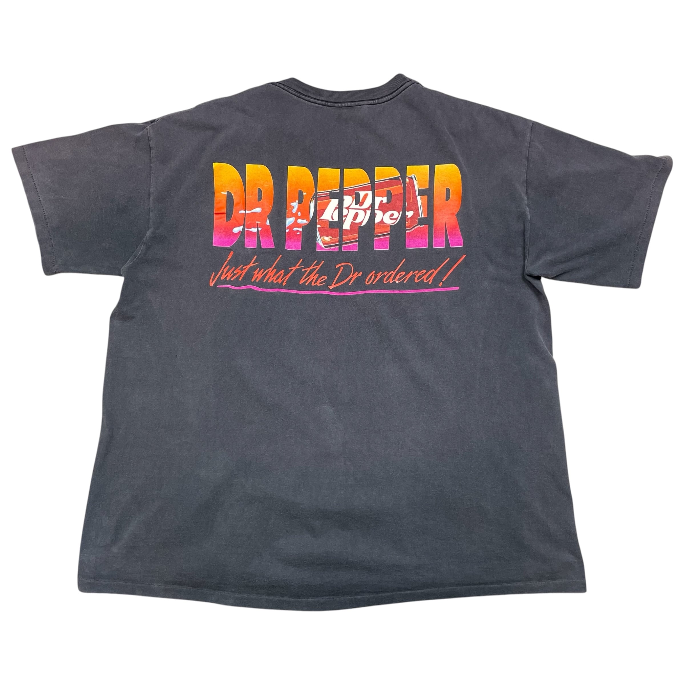 《XXL》企業Tシャツ シングルステッチ 両面プリント ドクターペッパー ブラック no.10421