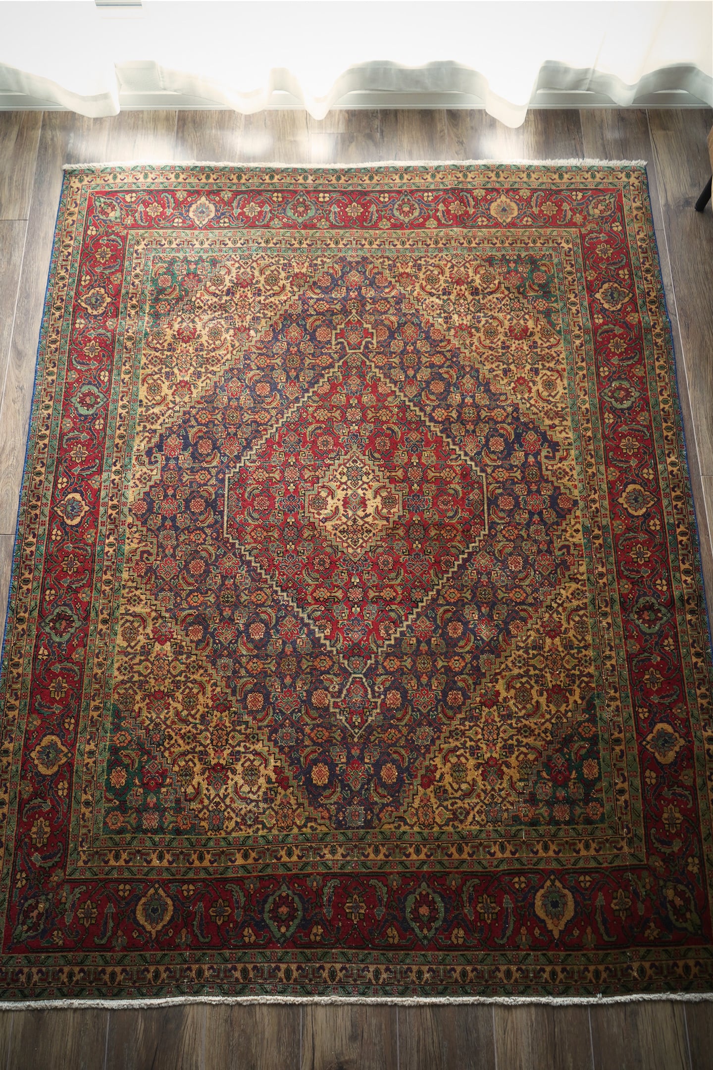 614】Vintage Persian Sene rug 1960's | ヴィンテージラグ専門店 TIME
