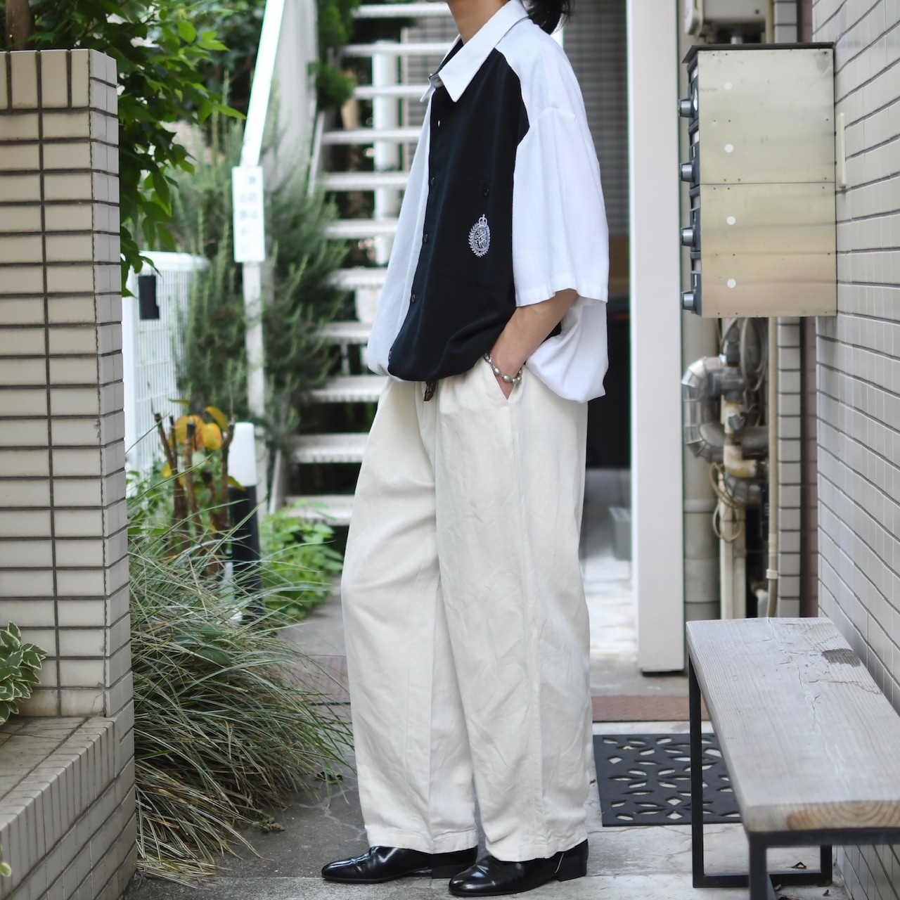 Claiborne linen cotton herringbone twill 2tuck slacks
