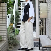Claiborne linen cotton herringbone twill 2tuck slacks