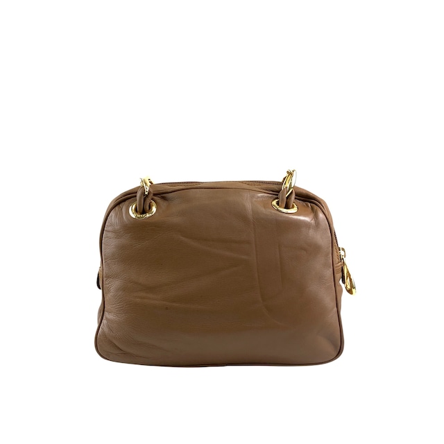 LOEWE ロエベ ショルダーバッグ ブラウン アナグラム ナッパレザー vintage ヴィンテージ オールド 4a627g