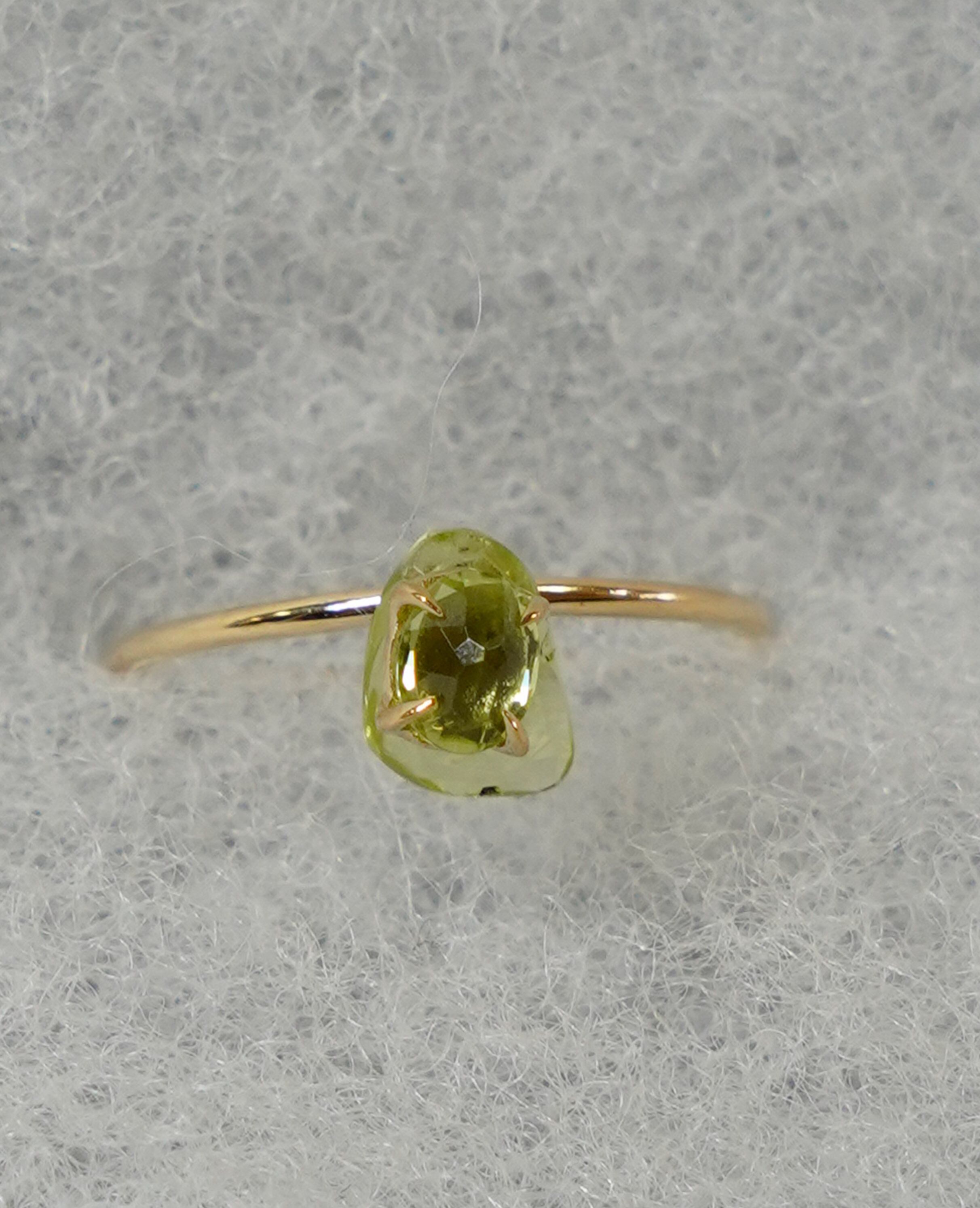(SV)Thalatta stone ring Peridot×Peridot