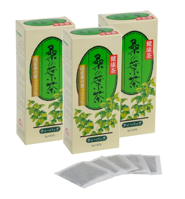 鹿児島県産 焙煎 桑の葉茶 （3g×30包）3箱セット