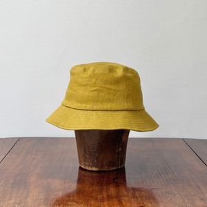cableami  リネン　バケットハット　マスタード