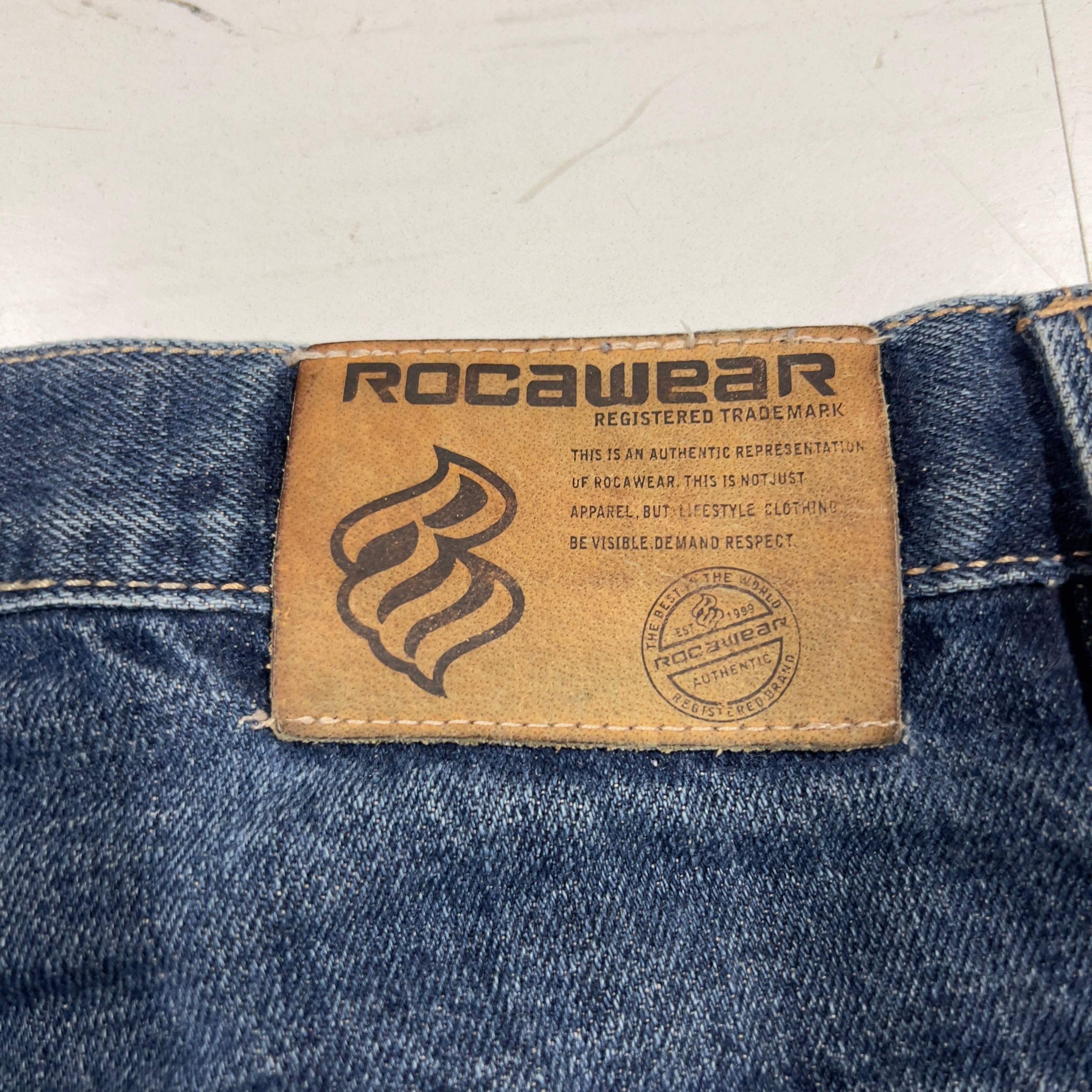 ROCAWEAR デニムパンツ　B系　ロカウェア　W38