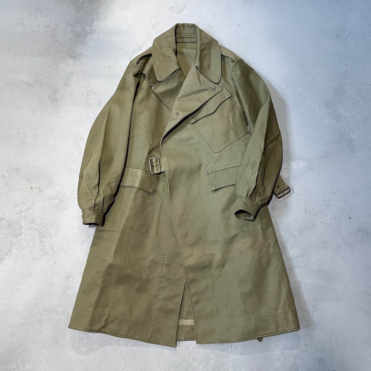 BELGIUM 1950s~ / Dispatch motorcycle coat : Dead stock ベルギー軍 