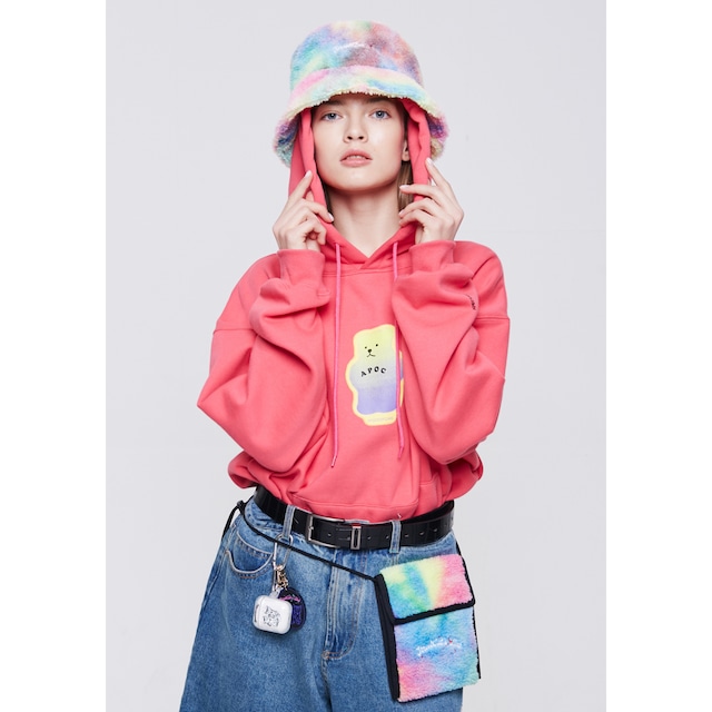 [APOC] Mistic Bear Hoodie_Pink 正規品 韓国 ブランド パーカー