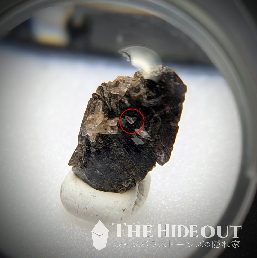 日本国産鉱物標本080 宮崎県臼杵郡日之影町押ヶ八重鉱山産斧石 超マイクロ日本式双晶が超キュート