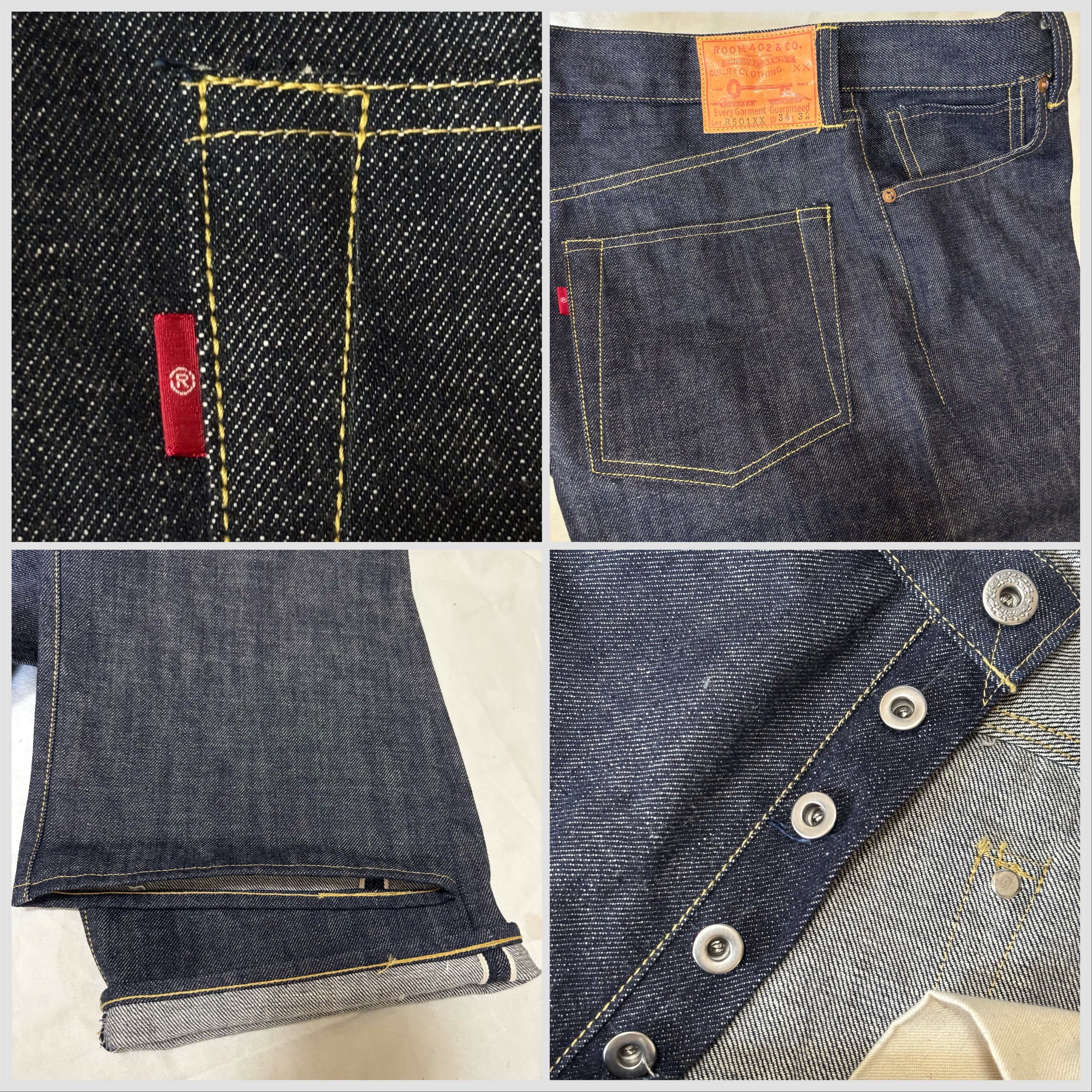 ハンドメイド 大戦モデル W34 デニム パンツ ジーパンR501XX WWⅡ