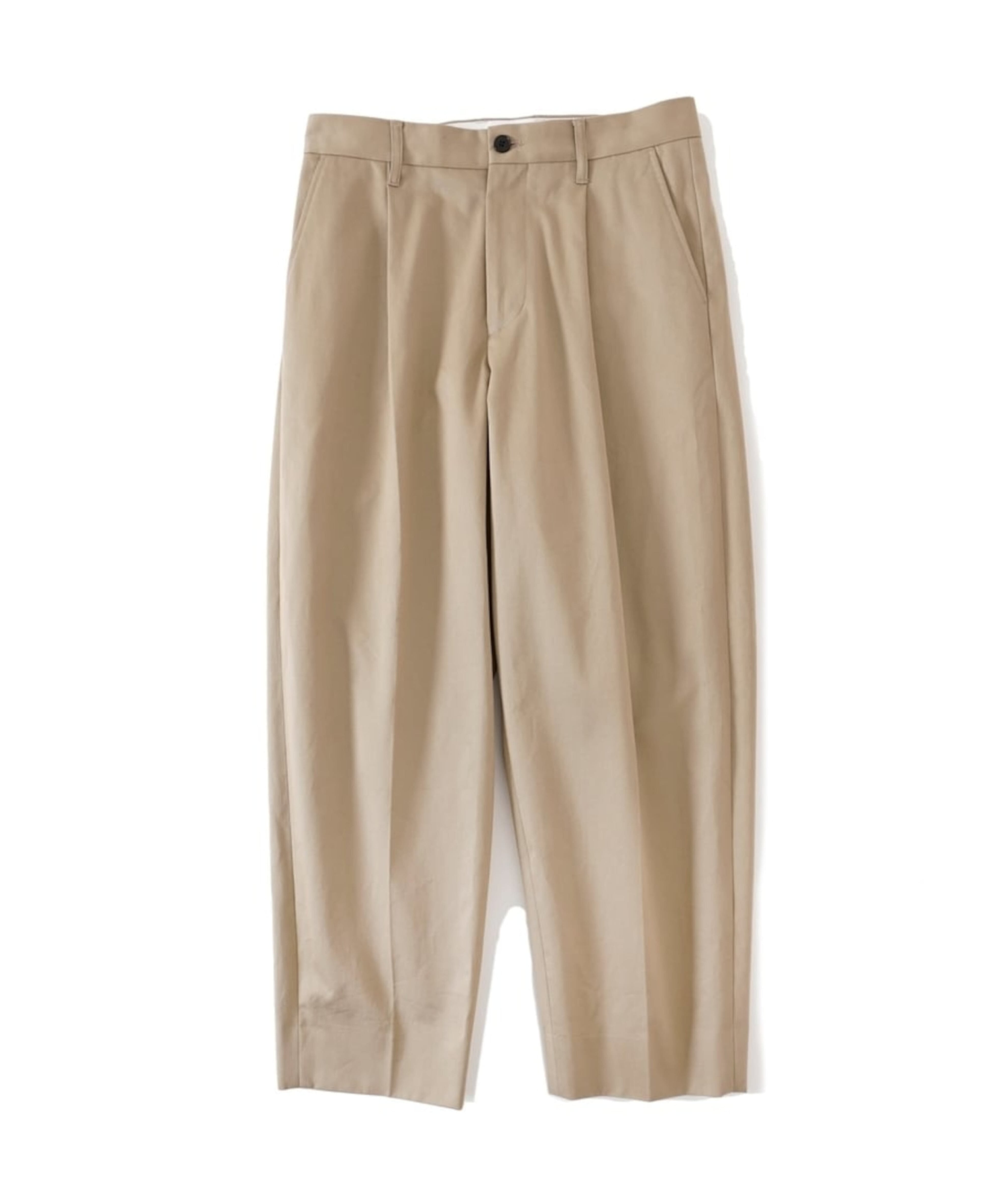 ユニバーサルプロダクツ　Cotton 1tuck Trousers UNIVERSAL PRODUCTS - COTTON 1TUCK TROUSERS/コットン1タック