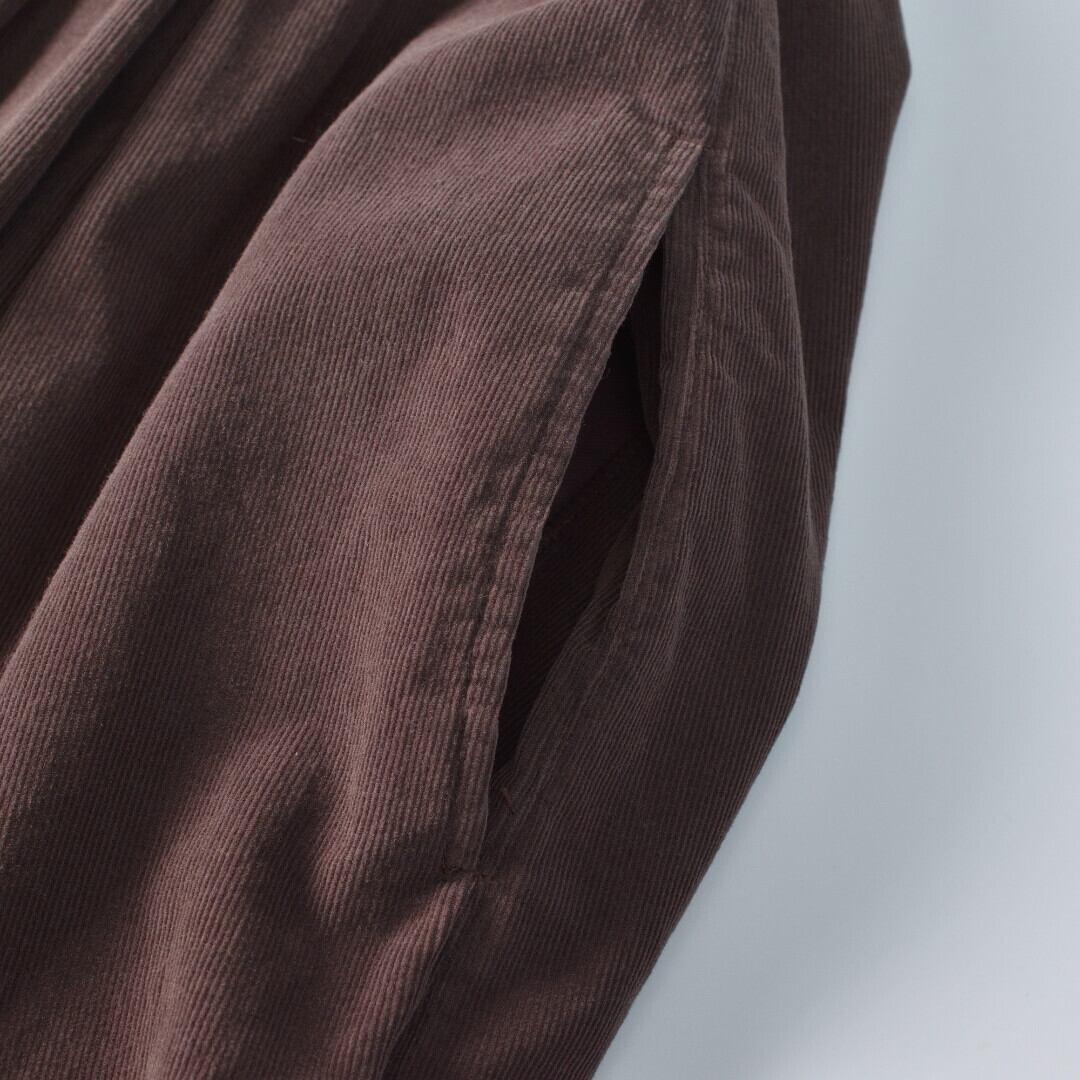 Sarahwear サラウエア アズマダキ・ファインコーデュロイ・ボックスタックスカート・ブラウン 今冬は一枚欲しいコーデュロイスカート【送料無料】