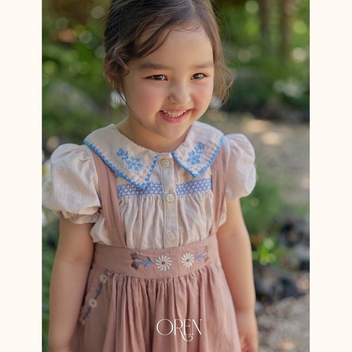 【 OREN / 予約 】(kids) Serene smock blouse