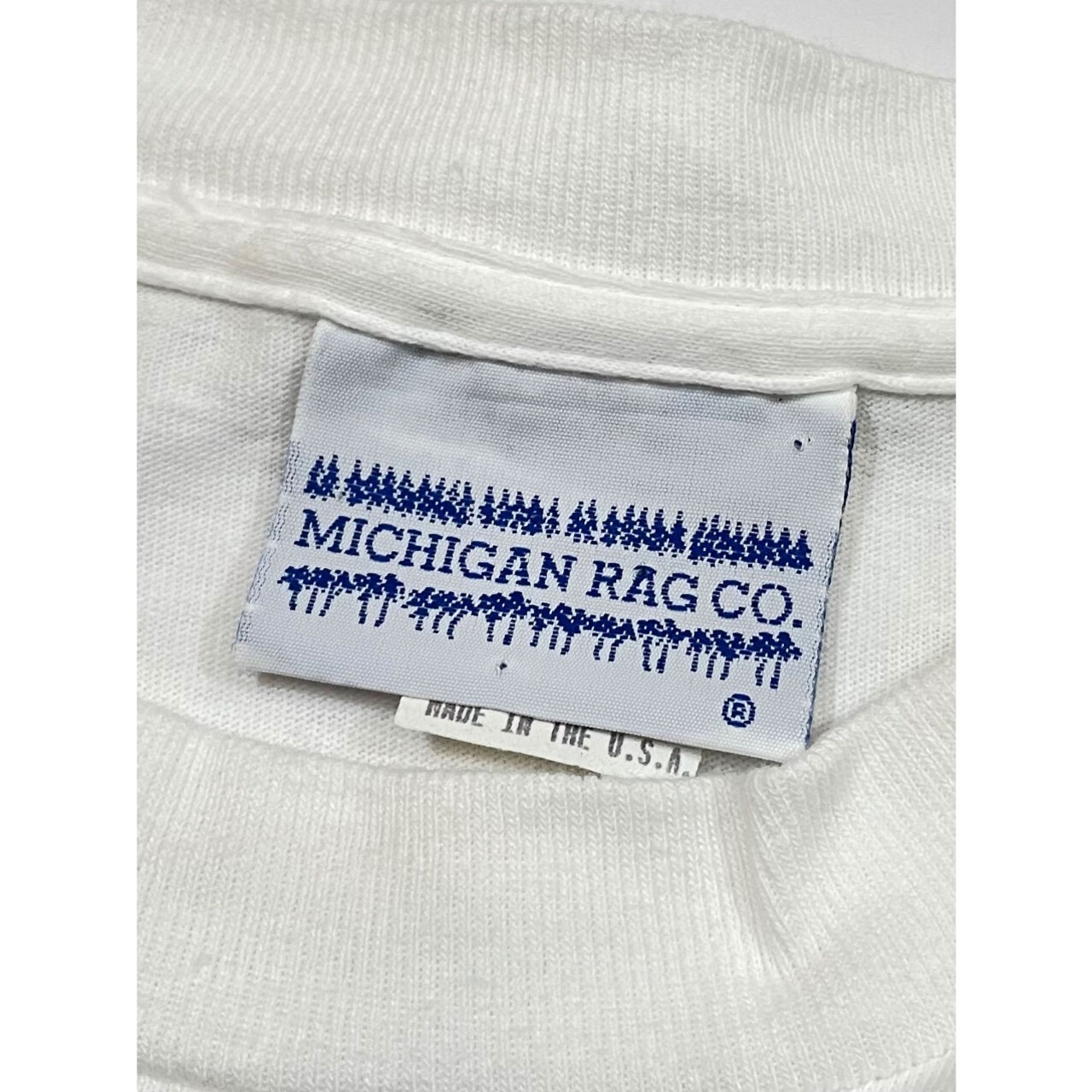 90s MICHIGAN RAG  PRINT Tee MADE IN USA  SizeM～L程
