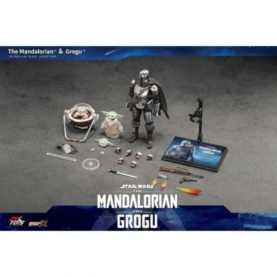 未開封 マンダロリアン ZD toys アクションフィギュア グローグー セット ZD TOYS スター・ウォーズ マンダロリアン&グローグー アクション