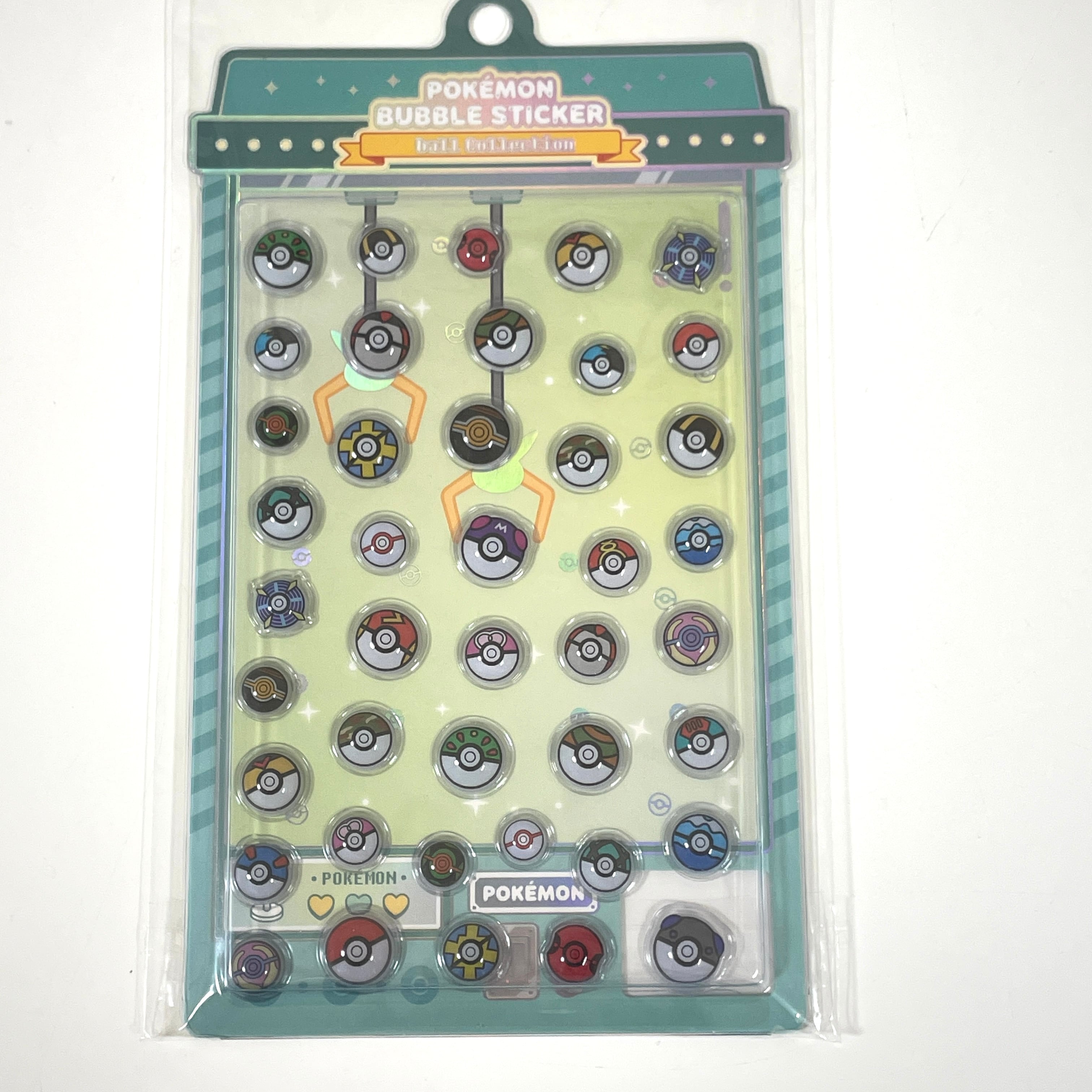 廃盤品】ポケモン ポップアップ限定 バブルステッカー 3D シール 立体