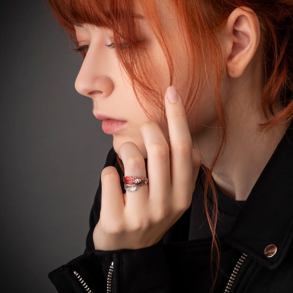 指輪売り上げランキング5位】赤彩ウイングリング 指輪 AKR0077 Red 指輪売り上げランキング5位】赤彩ウイングリング 指輪 AKR0077 Red