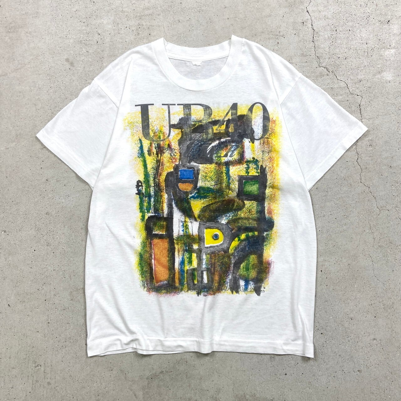 90s BujuBanton USA製 ヴィンテージ Tシャツ レゲエ　バンドT 90年代 UB40 レゲエTシャツ バンドTシャツ アート メンズM相当 古着
