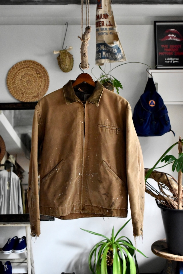 60‘s− vintage‘‘carhartt“Detroit jkt  size 40 “JUNK”