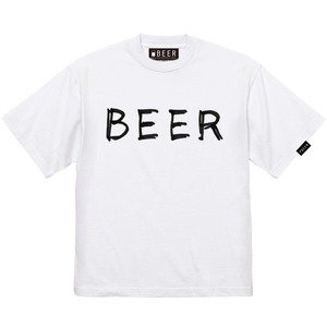 BEER 手書きロゴT ホワイト