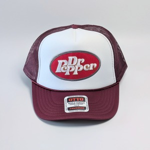 ♧【 OTTO CAP オットーキャップ 】 『 Dr. Pepper ドクター・ペッパー 』 トラッカーキャップ/ メッシュキャップ / burgundy バーガンディ 〚アメリカン雑貨 アメトイ〛