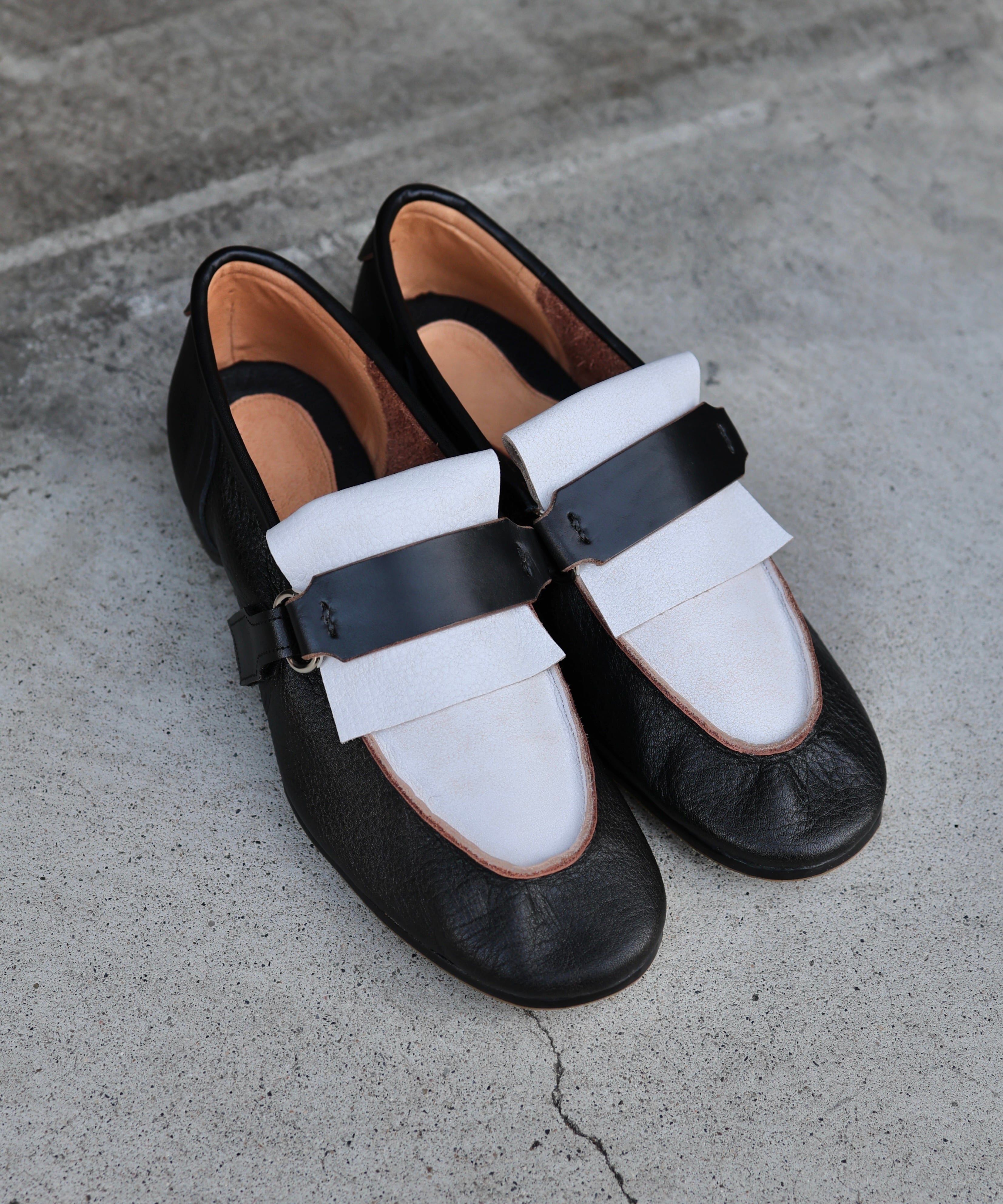 MARIEOHIRA / SHO-001 Paulownia Slipon / Black / Sole Natural