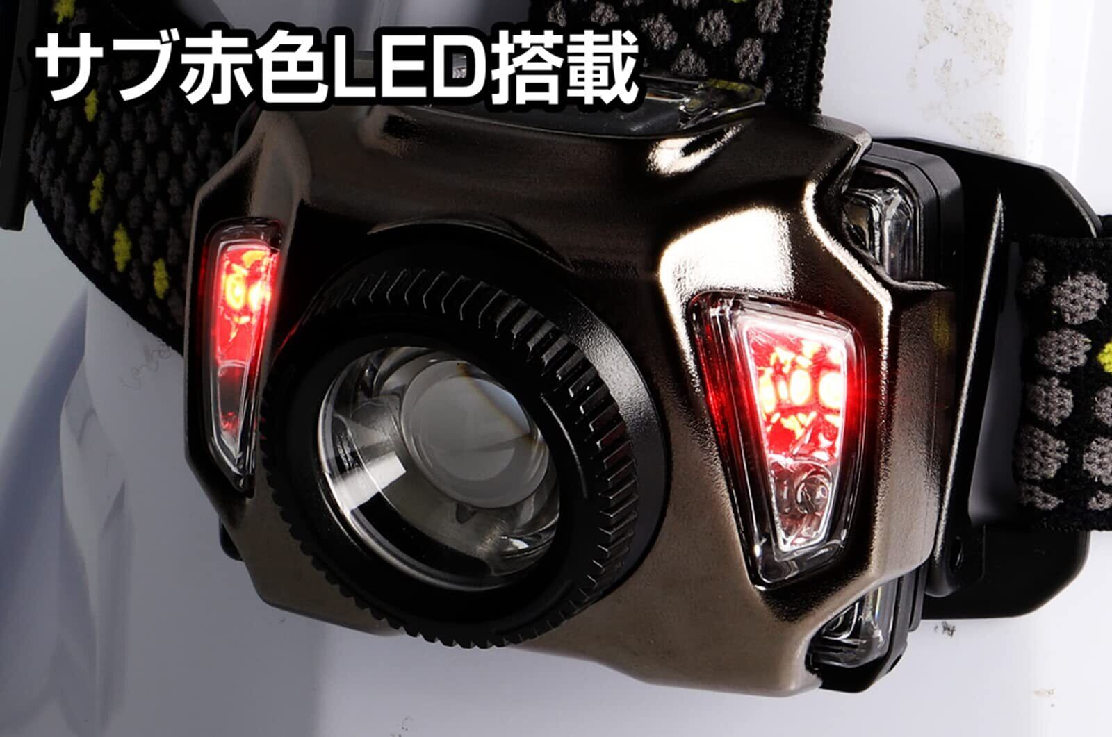 いる 在庫セール】GENTOS(ジェントス) LED ヘッドライト USB充電式/単4電池