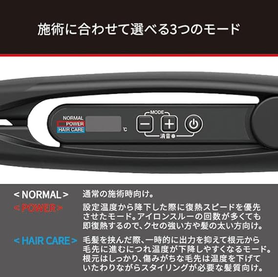 Nobby ストレート ヘア アイロン NBS1200 ステンレス鋼 テスコム