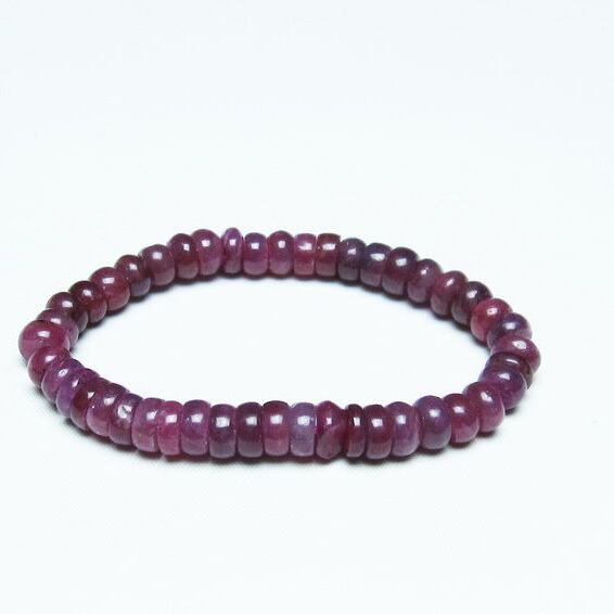 ルビー ブレスレット 7mm 一点物 111-28794