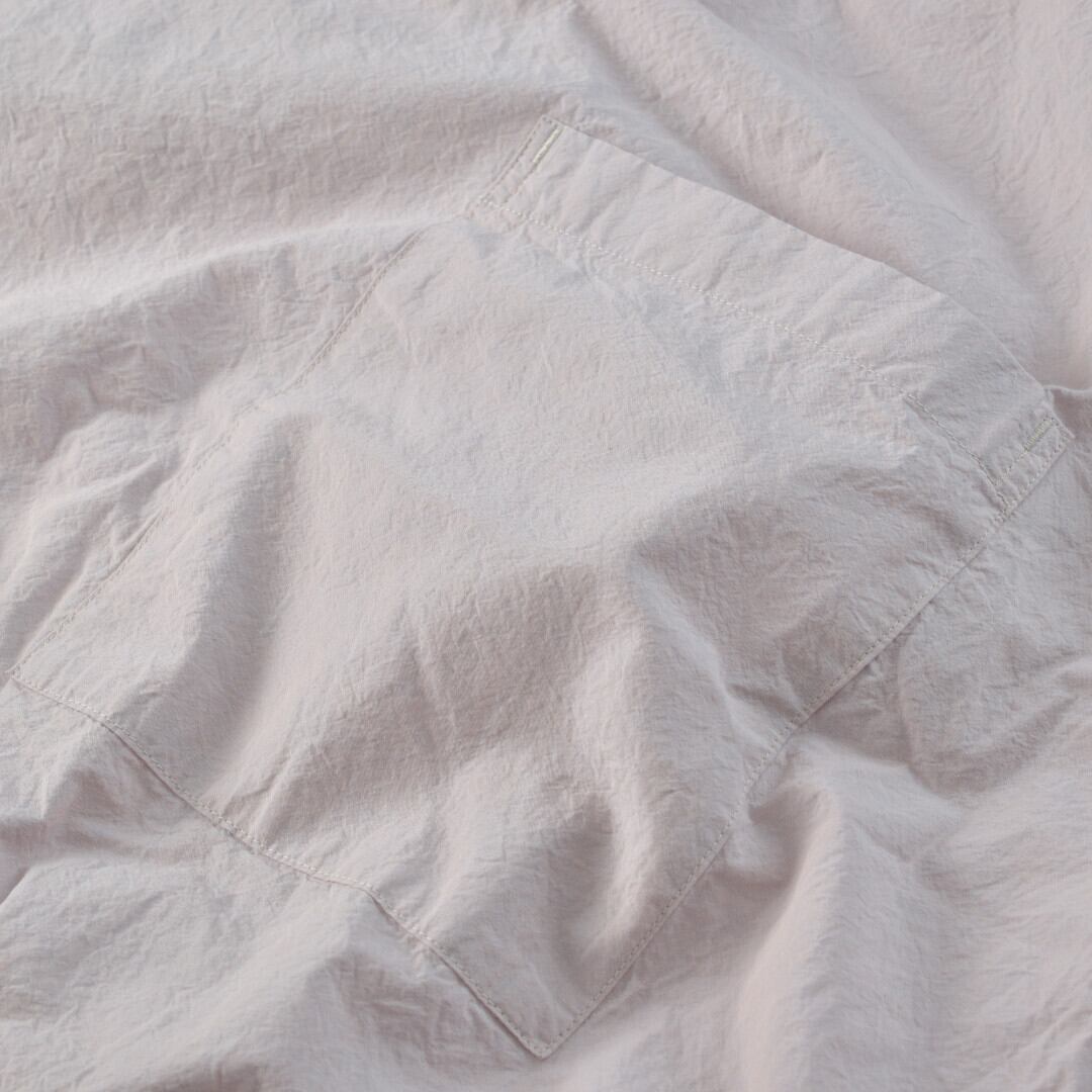 prit プリット 5分袖ビッグポケットワイドプルオーバー・シャンブレーピンク