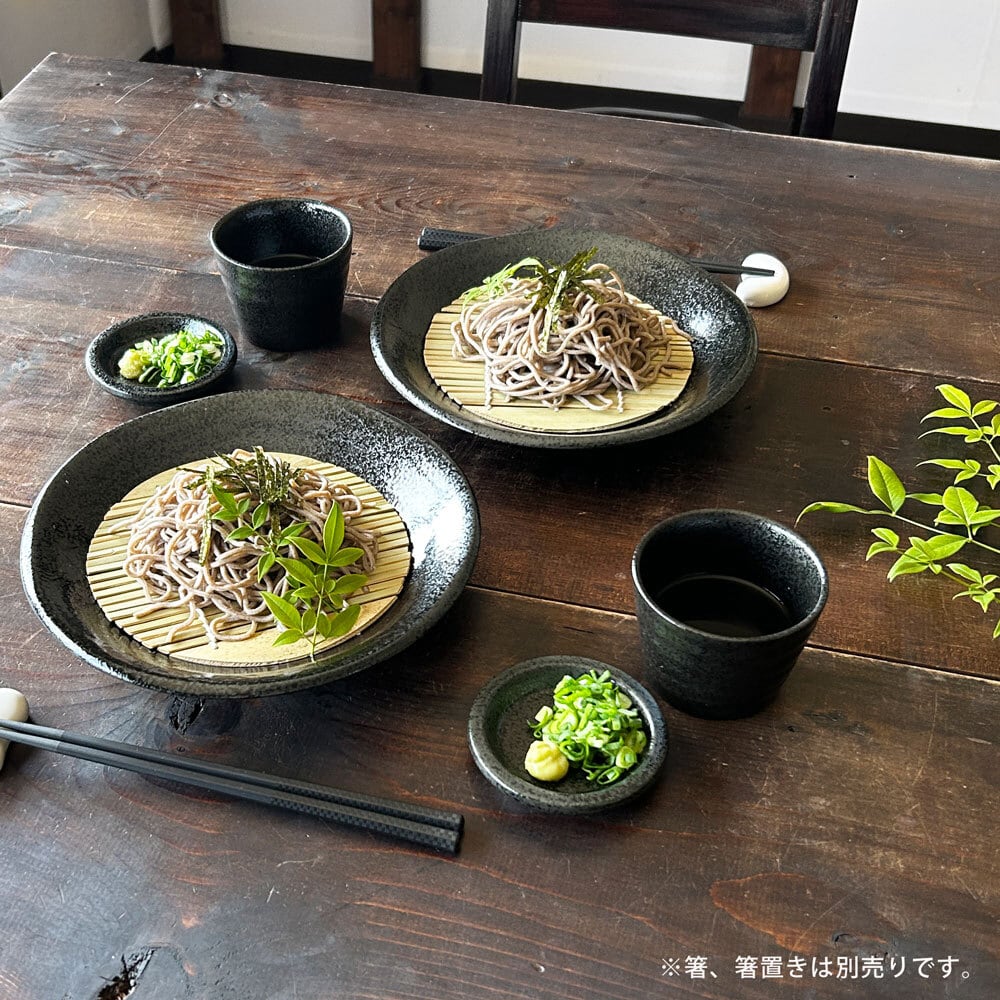 そば食器一式25客分 楽天市場】【送料無料】 そば用食器 藍染タコ唐草二人前