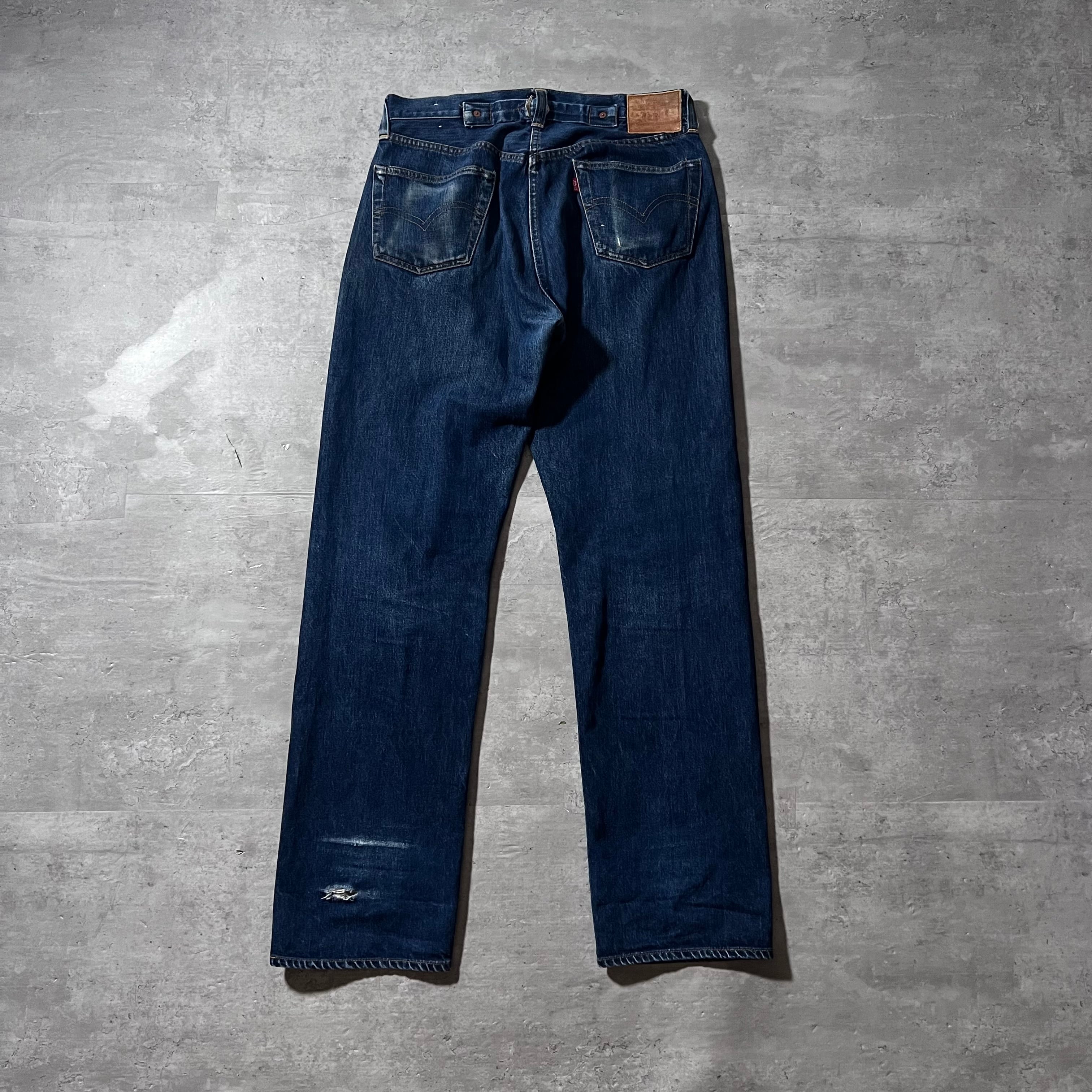 90s “Levi's 201XX”復刻 BIG E selvedge denim pants バレンシア工場製 ...