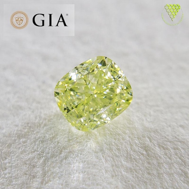 0.26 ct Fancy Green Yellow SI1 GIA 天然 グリーン イエロー ダイヤモンド ルース