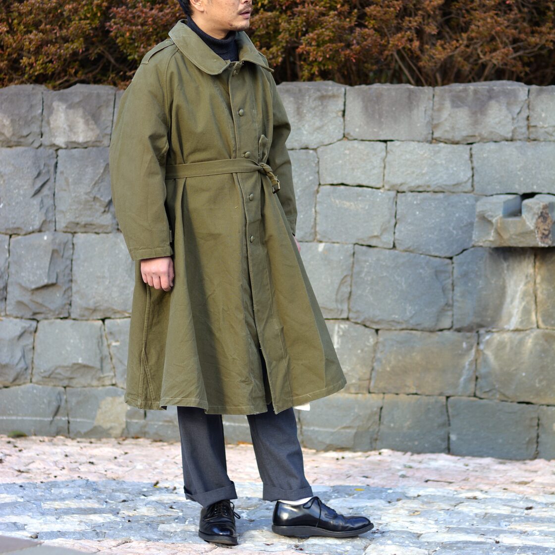 MADE IN FRANCE】【DEADSTOCK】フランス軍M35モーターサイクルコート 